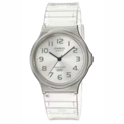 Casio General MQ-24S-7B White Translucent Resin Band Women Youth Watch